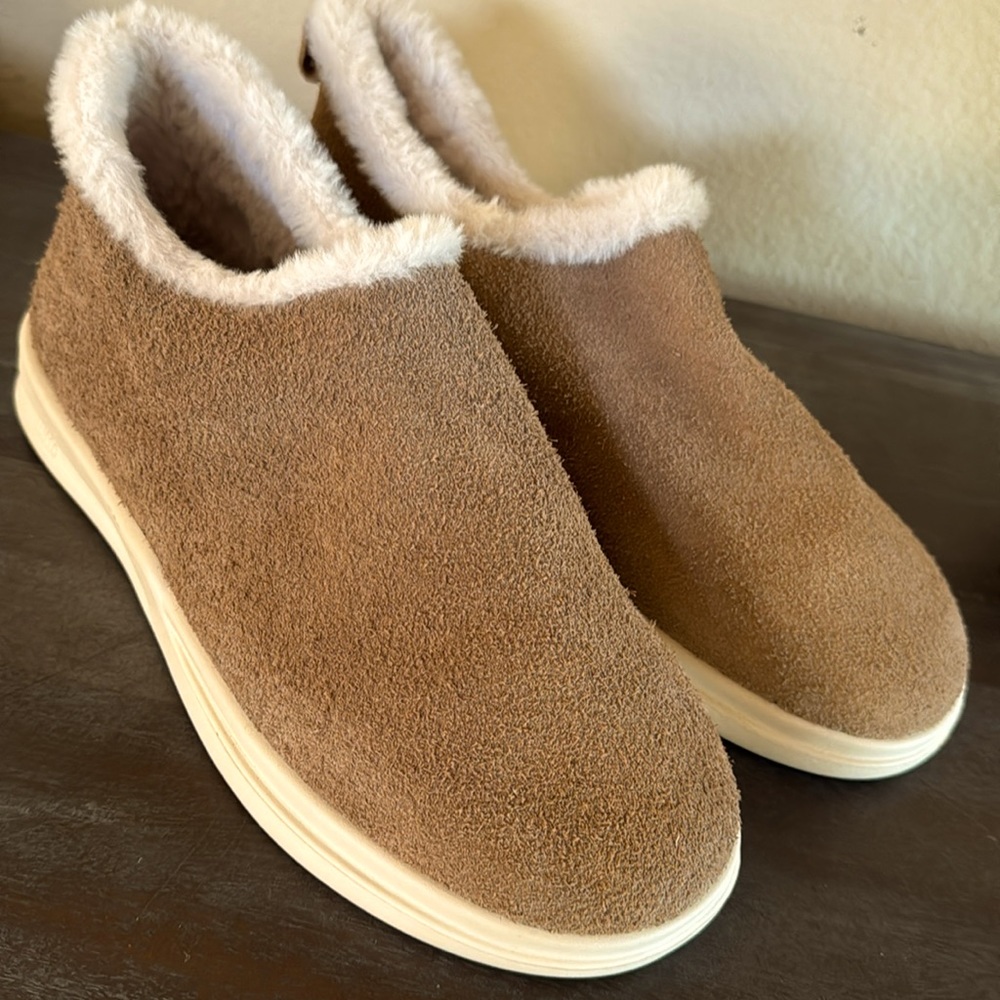 Lusso Cloud Guru hairy suede Sherpa shoes